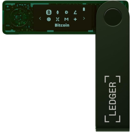Аппаратный криптокошелек Ledger Nano X (темно-зеленый)