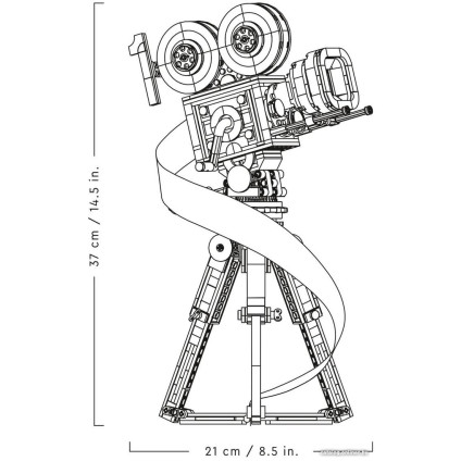 Конструктор LEGO Disney 43230 Камера памяти Уолта Диснея