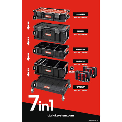 Набор ящиков Qbrick System Two Platform 7in1 Set