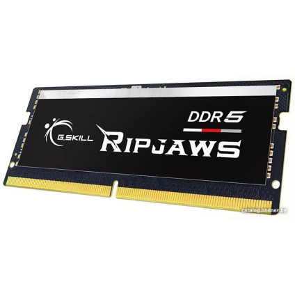 Оперативная память G.Skill Ripjaws 16ГБ DDR5 SODIMM 4800МГц F5-4800S4039A16GX1-RS