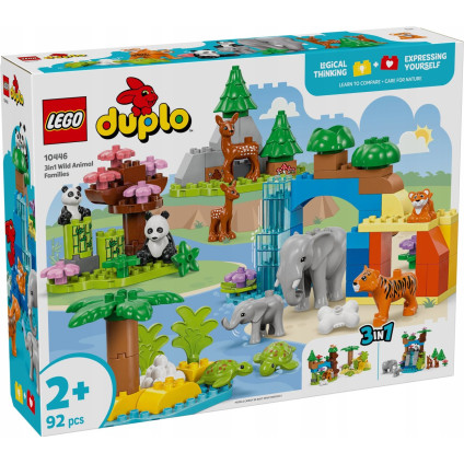 Конструктор LEGO Duplo 10446 Семьи диких животных 3в1
