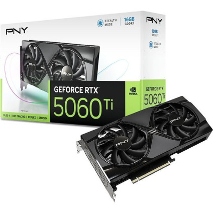 Видеокарта PNY GeForce RTX 5060 Ti 16GB Dual Fan VCG5060T16DFXPB1