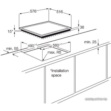 Варочная панель Electrolux EHF6342XOK