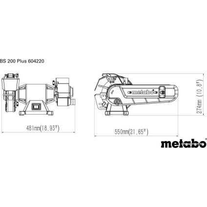 Заточный станок Metabo BS 200 Plus 604220000