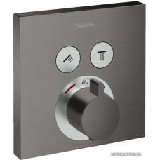 Смеситель Hansgrohe ShowerSelect Glass 15763340 (матовый черный)