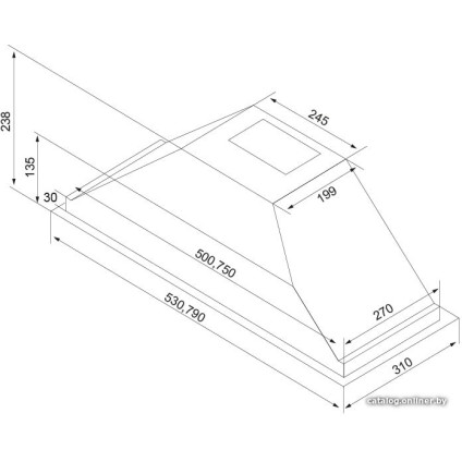 Кухонная вытяжка BEKO HNU 51311 SH