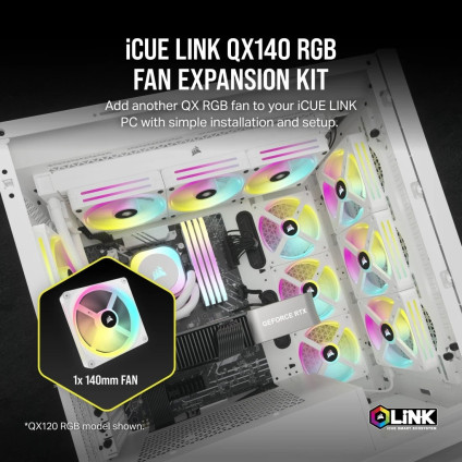 Вентилятор для корпуса Corsair iCUE LINK QX140 RGB CO-9051007-WW