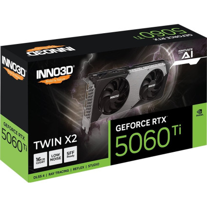 Видеокарта Inno3D GeForce RTX 5060 Ti 16GB Twin X2 N506T2-16D7-191073N