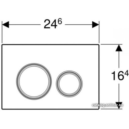 Панель смыва Geberit Sigma 21 115.884.SI.1 (хром глянцевый)