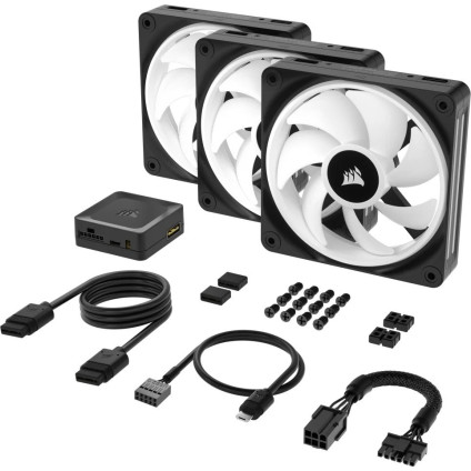 Комплект вентиляторов для корпуса с контроллером Corsair iCUE LINK QX120 RGB Triple Pack + Hub CO-9051002-WW