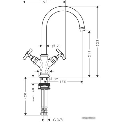 Смеситель Axor Montreux 16502000