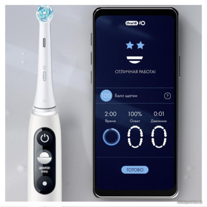 Электрическая зубная щетка Oral-B iO 6 (серый опал)