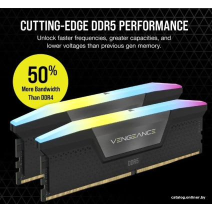 Оперативная память Corsair Vengeance RGB 2x16ГБ DDR5 5600 МГц CMH32GX5M2B5600C40K
