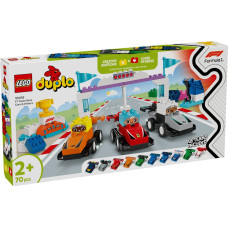 Конструктор LEGO Duplo 10445 Гоночные автомобили и пилоты команды F1