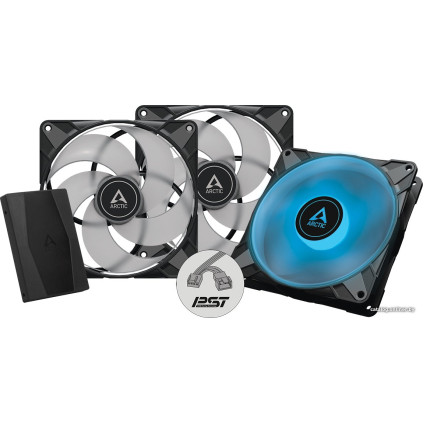 Комплект вентиляторов для корпуса с контроллером Arctic P14 PWM PST RGB 3шт + RGB Controller ACFAN00256A