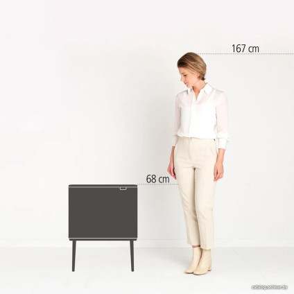 Система сортировки мусора Brabantia Bo Touch Bin 3x11 л (бежевый)