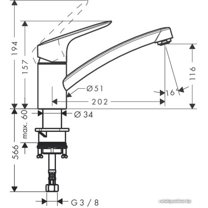 Смеситель Hansgrohe Logis 120 71830000