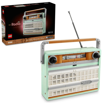 Конструктор LEGO Icons 10334 Радио в стиле ретро
