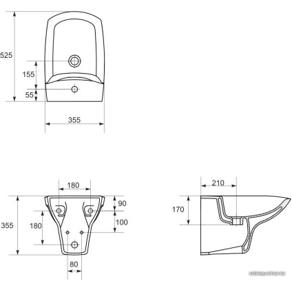 Биде Cersanit Carina [K31-010]