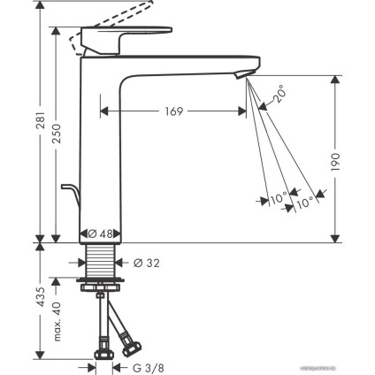Смеситель Hansgrohe Vernis Blend 71552670
