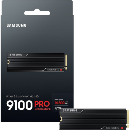 SSD Samsung 9100 Pro с радиатором 4TB MZ-VAP4T0CW