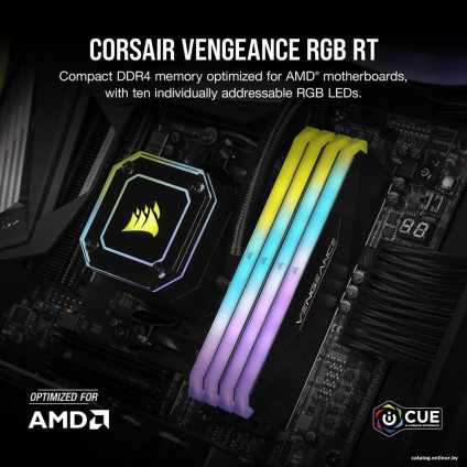 Оперативная память Corsair Vengeance RGB RT 2x16ГБ DDR4 3200 МГц CMN32GX4M2Z3200C16