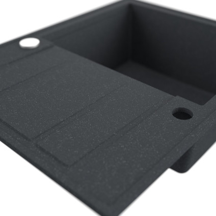 Кухонная мойка Kernau KGS V 4565A 1B1D Black Metallic