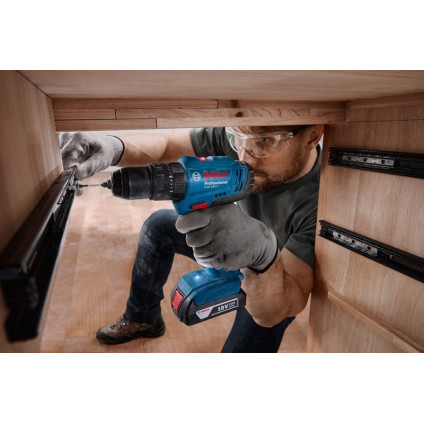 Ударная дрель-шуруповерт Bosch GSB 183-LI Professional 06019K9100 (с 2-мя АКБ, кейс)