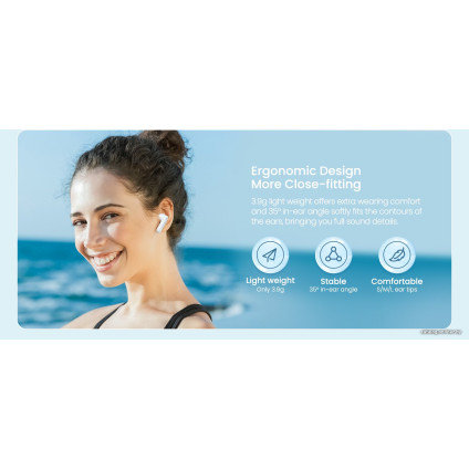 Наушники Haylou MoriPods ANC (белый)