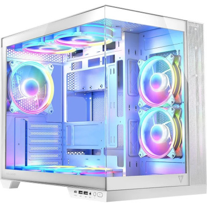 Корпус MODECOM Volcano Panorama Apex ARGB 7F Midi (белый)