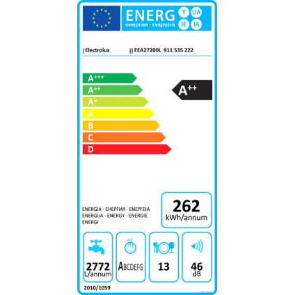 Встраиваемая посудомоечная машина Electrolux EEA27200L