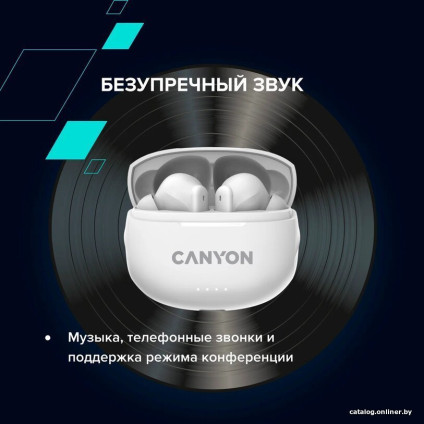 Наушники Canyon TWS-8 (белый)