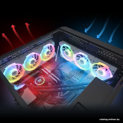 Комплект вентиляторов для корпуса Thermaltake Swafan EX14 ARGB White TT Premium Edition 3-Fan Pack CL-F170-PL14SW-A