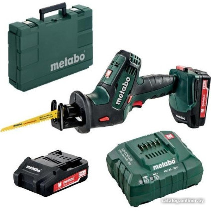 Сабельная пила Metabo SSE 18 LTX Compact 602266500 (с 2-мя АКБ 2 Ач, кейс)