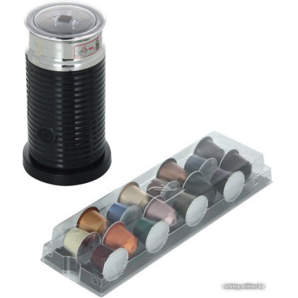 Капсульная кофеварка DeLonghi Inissia Black (Aeroccino) [EN 80.BAE]