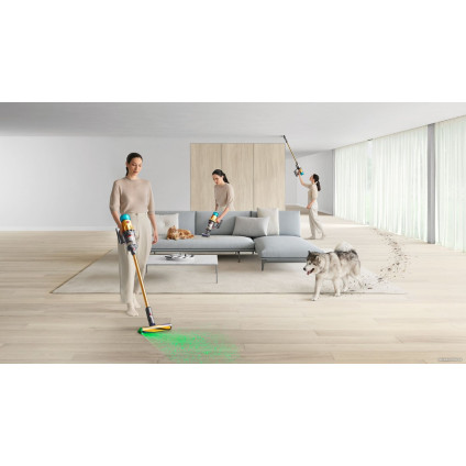 Пылесос Dyson V12 Detect Slim Absolute hepa (золотой)