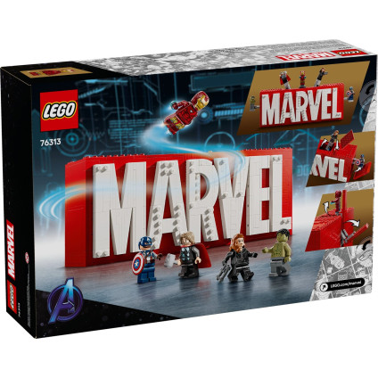 Конструктор LEGO Marvel 76313 Логотип MARVEL с минифигурками