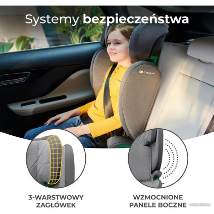 Детское автокресло KinderKraft Junior Fix I-size (светло-серый)