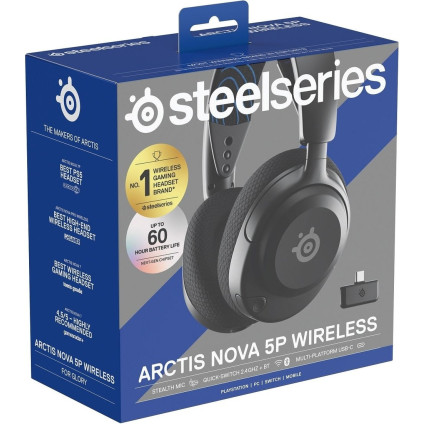 Наушники SteelSeries Arctis Nova 5P Wireless (черный)