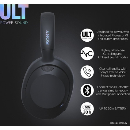 Наушники Sony ULT Power Sound Wear WH-ULT900N (черный)