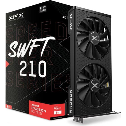 Видеокарта XFX Speedster SWFT 210 AMD Radeon RX 7600 Core Edition RX-76PSWFTFY