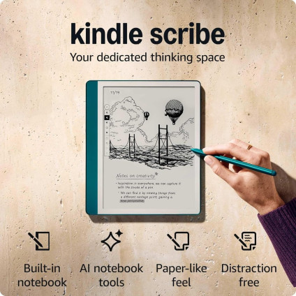 Электронная книга Amazon Kindle Scribe 2024 64GB Premium Pen (бирюзовый)
