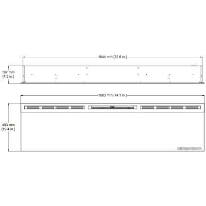 Электрокамин Dimplex Prism 74" BLF7451