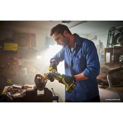 Угловая шлифмашина Ryobi R18AG7-140S (с 1-м АКБ)