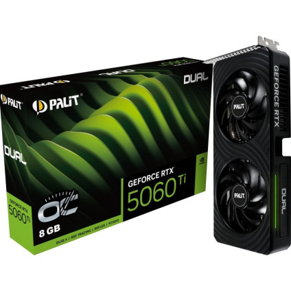Видеокарта Palit GeForce RTX 5060 Ti Dual OC 8GB NE7506TT19P1-GB2062D