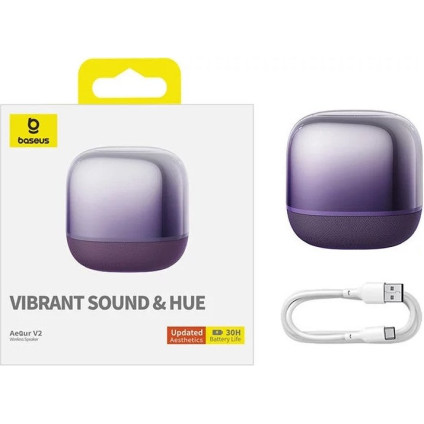 Беспроводная колонка Baseus AeQur V2 (фиолетовый)