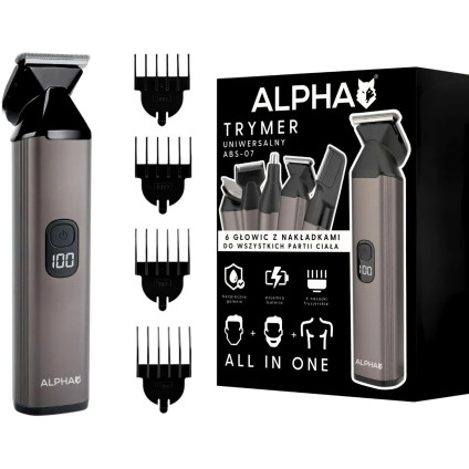 Триммер для бороды и усов Alpha ABS-07