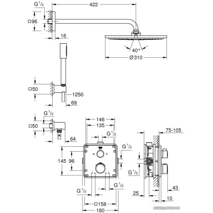 Душевая система  Grohe Grohtherm 34730000