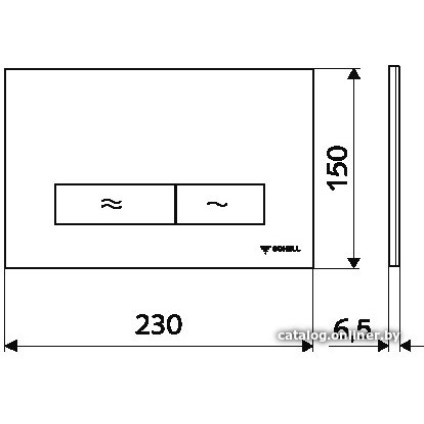Панель смыва Schell Konkav (хром) 031220699