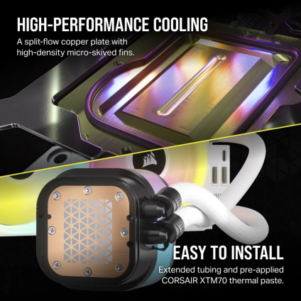 Система жидкостного охлаждения для процессора Corsair iCUE LINK H100i RGB White CW-9061005-WW